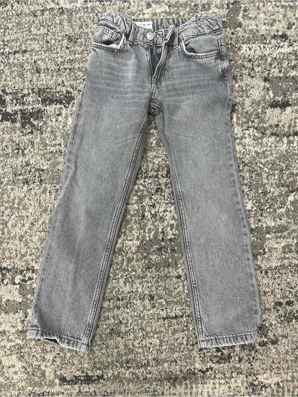 Zara Kids Light Gray Jeans 7/8